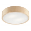 Plafondlamp NATURAL 2xE27/60W/230V Ø 37 cm dennenhout