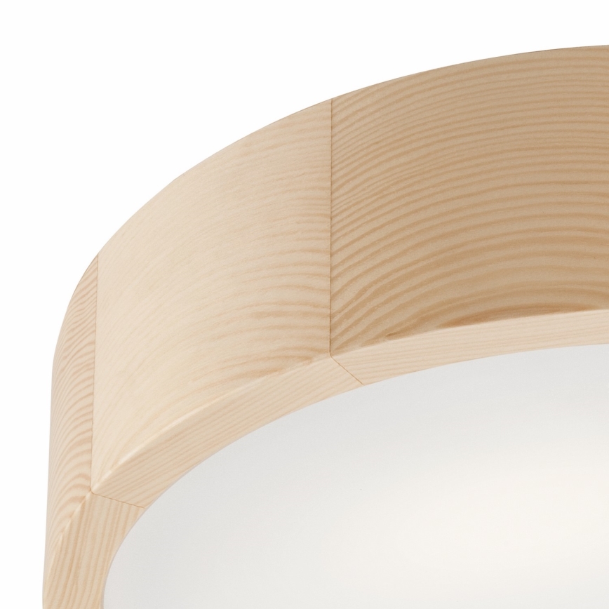 Plafondlamp NATURAL 2xE27/60W/230V Ø 37 cm dennenhout