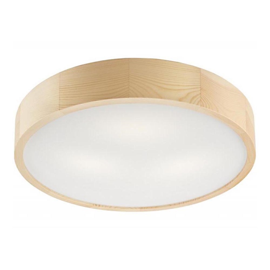 Plafondlamp NATURAL 3xE27/60W/230V ø 47 cm Dennenboom - FSC gecertificeerd