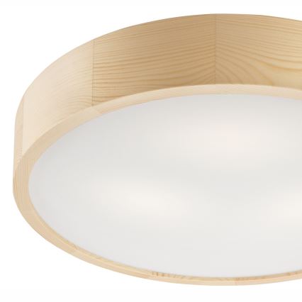 Plafondlamp NATURAL 3xE27/60W/230V ø 47 cm Dennenboom - FSC gecertificeerd