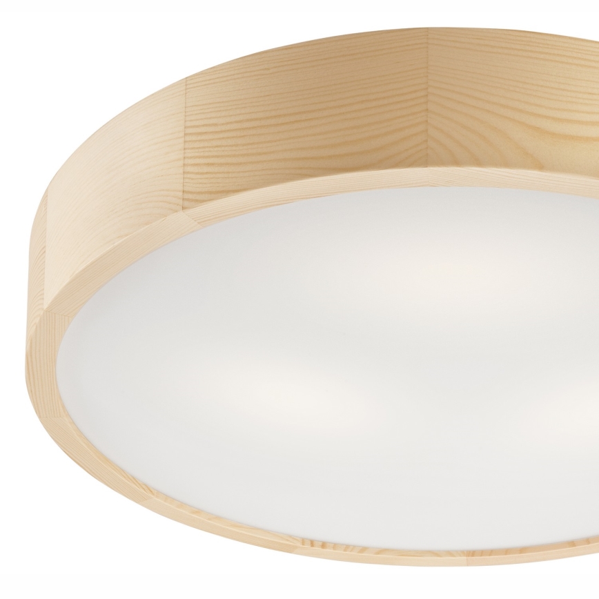 Plafondlamp NATURAL 3xE27/60W/230V ø 47 cm Dennenboom - FSC gecertificeerd