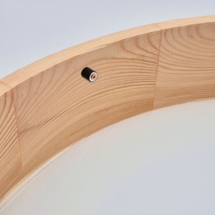 Plafondlamp NATURAL 3xE27/60W/230V ø 47 cm Dennenboom - FSC gecertificeerd