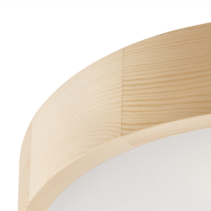 Plafondlamp NATURAL 3xE27/60W/230V ø 47 cm Dennenboom - FSC gecertificeerd