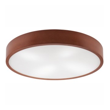 Plafondlamp NATURAL 4xE27/60W/230V ø 57 cm grenen/bruin
