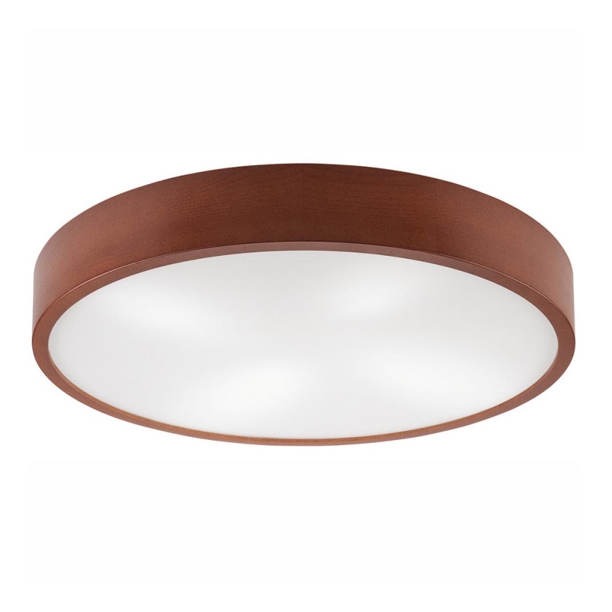 Plafondlamp NATURAL 4xE27/60W/230V ø 57 cm grenen/bruin