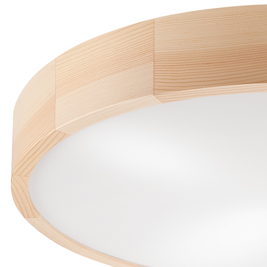 Plafondlamp NATURAL 4xE27/60W/230V ø 57 cm grenen