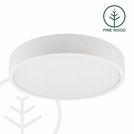 Plafondlamp NATURAL 5xE27/15W/230V Ø 47,5 cm grenen/wit