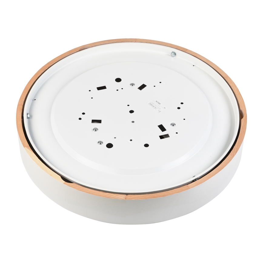 Plafondlamp NATURAL 5xE27/15W/230V Ø 47,5 cm grenen/wit