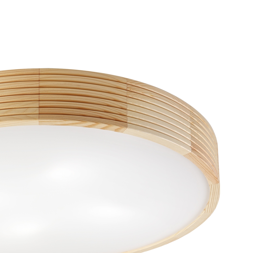 Plafondlamp NATURAL MODERN 4xE27/15W/230V Ø 58 cm grenen