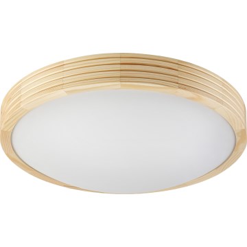Plafondlamp NATURAL MODERN SLIM 2xE27/15W/230V Ø 37,5 cm grenen