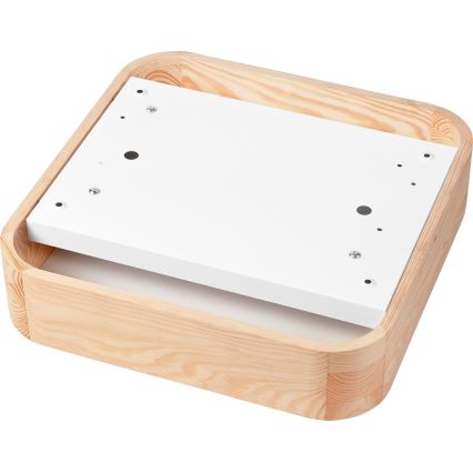 Plafondlamp NATURAL SQUARE 2xE27/15W/230V 35x35 cm grenen