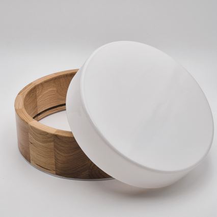 Badkamer plafondlamp OAK 2xE27/15W/230V IP54 eiken ø 27 cm