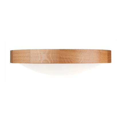 Plafondlamp OAK SLIM 2xE27/60W/230V eiken ø 37 cm - FSC gecertificeerd