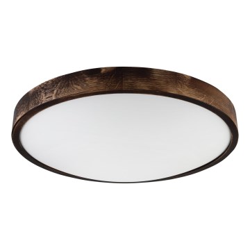 Plafondlamp OAK SLIM 3xE27/15W/230V Ø 47 cm eiken/donkerbruin
