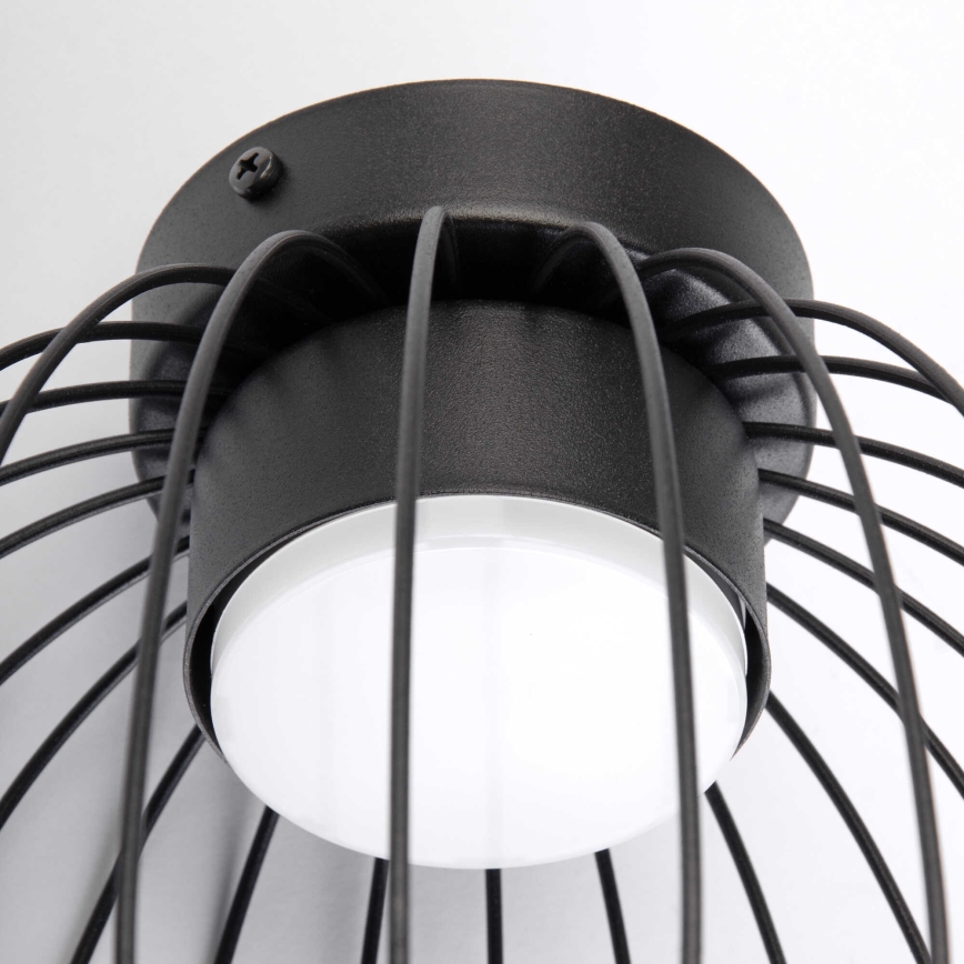 Plafondlamp OVELLA 1xGX53/10W/230V Ø 25 cm zwart