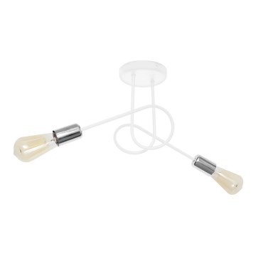 Plafondlamp OXFORD 2xE27/15W/230V wit