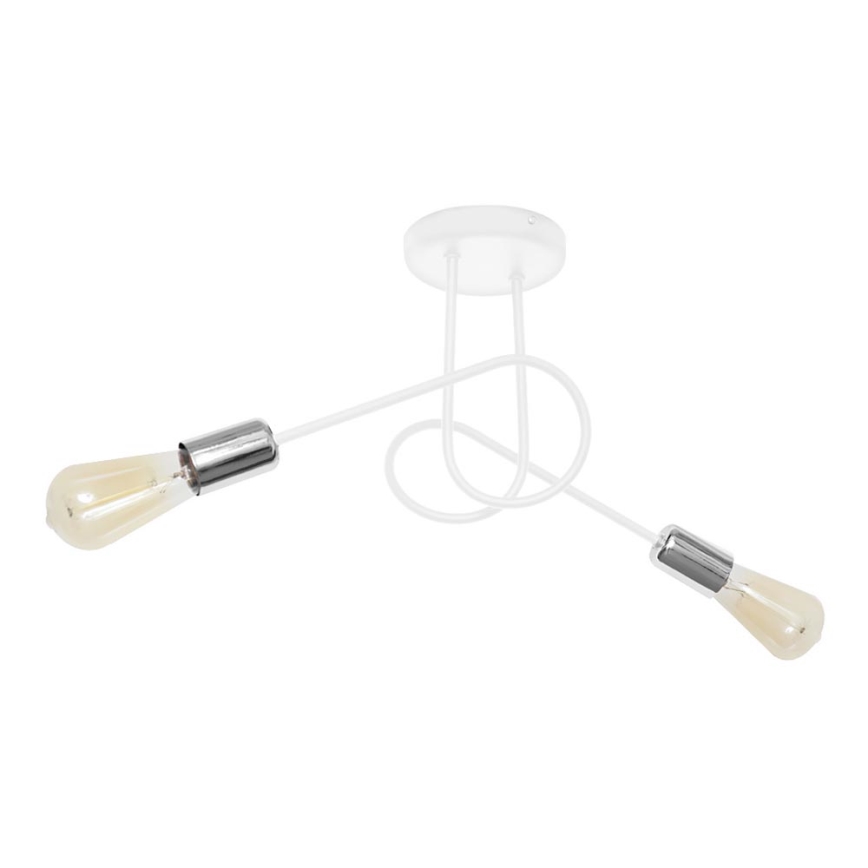 Plafondlamp OXFORD 2xE27/15W/230V wit
