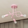 Plafondlamp OXFORD 3xE27/15W/230V roze