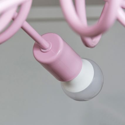 Plafondlamp OXFORD 3xE27/15W/230V roze