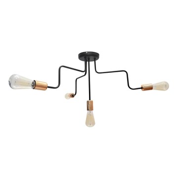 Plafondlamp OXFORD 4xE27/15W/230V zwart