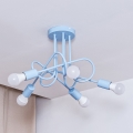 Plafondlamp OXFORD 5xE27/15W/230V blauw