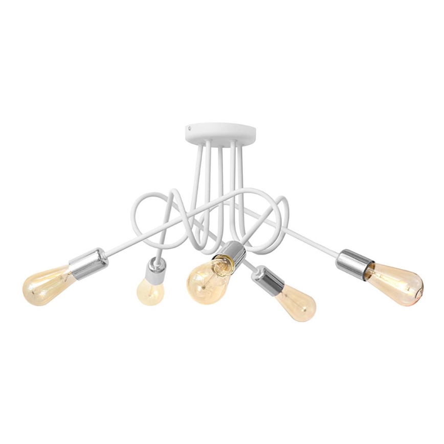 Plafondlamp OXFORD 5xE27/15W/230V wit