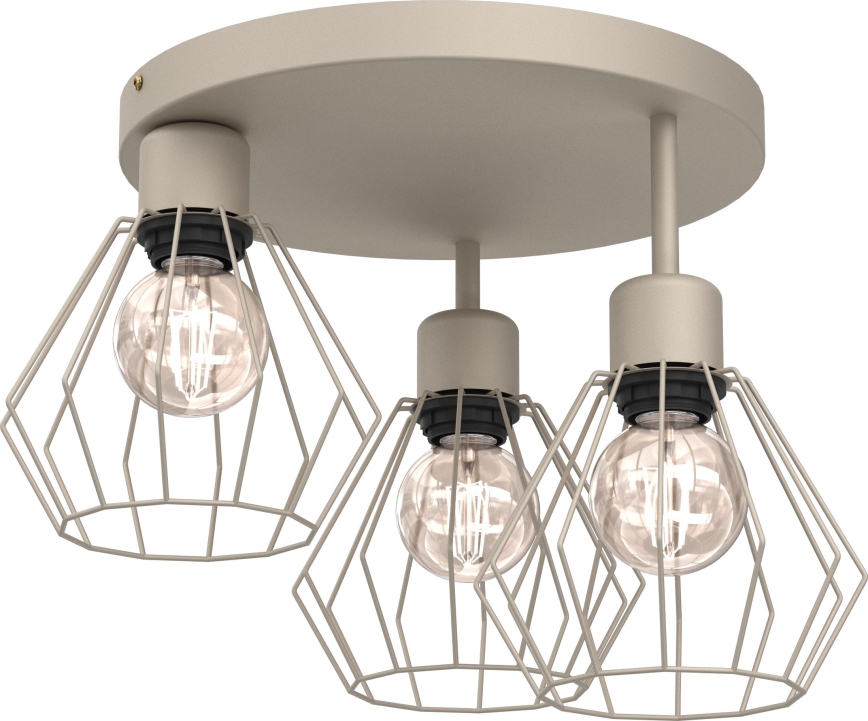 Plafondlamp PARKLA 3xE27/15W/230V beige
