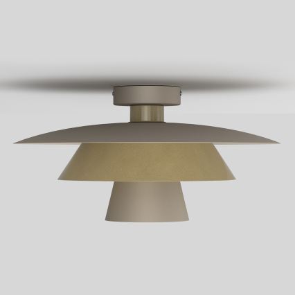 Plafondlamp PLATO 1xE27/15W/230V Ø 32 cm beige/goud