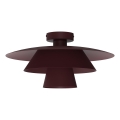 Plafondlamp PLATO 1xE27/15W/230V Ø 32 cm bordeaux