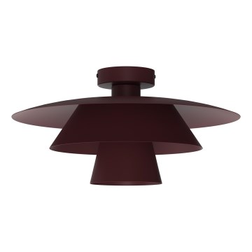 Plafondlamp PLATO 1xE27/15W/230V Ø 32 cm bordeaux