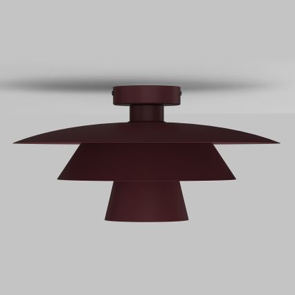 Plafondlamp PLATO 1xE27/15W/230V Ø 32 cm bordeaux
