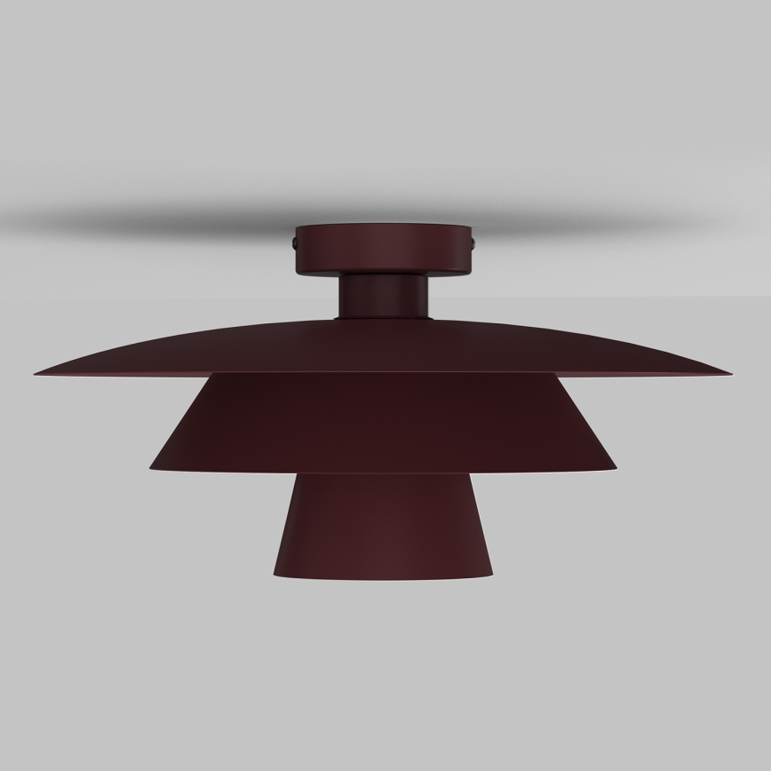 Plafondlamp PLATO 1xE27/15W/230V Ø 32 cm bordeaux