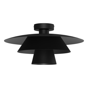 Plafondlamp PLATO 1xE27/15W/230V Ø 38 cm zwart
