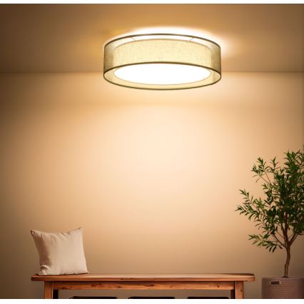 Plafondlamp PURO 2xE27/40W/230V Ø 50 cm groen