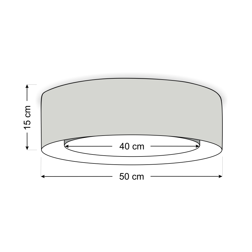 Plafondlamp PURO 2xE27/40W/230V Ø 50 cm groen