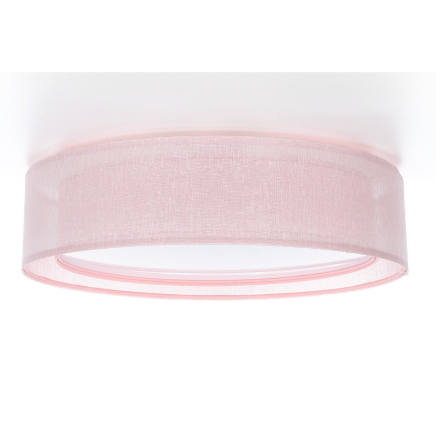 Plafondlamp PURO 2xE27/40W/230V Ø 50 cm roze
