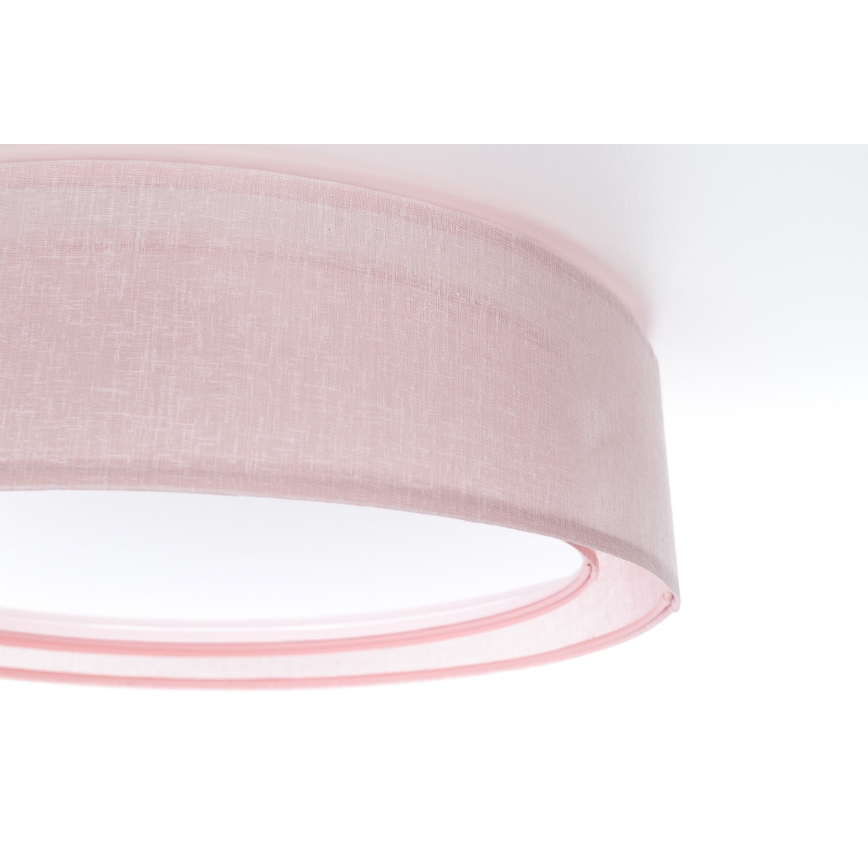 Plafondlamp PURO 2xE27/40W/230V Ø 50 cm roze