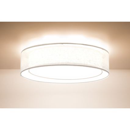 Plafondlamp PURO 2xE27/40W/230V Ø 50 cm wit