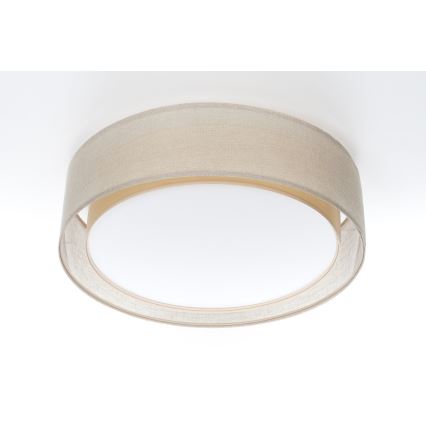 Plafondlamp PURO 2xE27/40W/230V Ø 60 cm beige