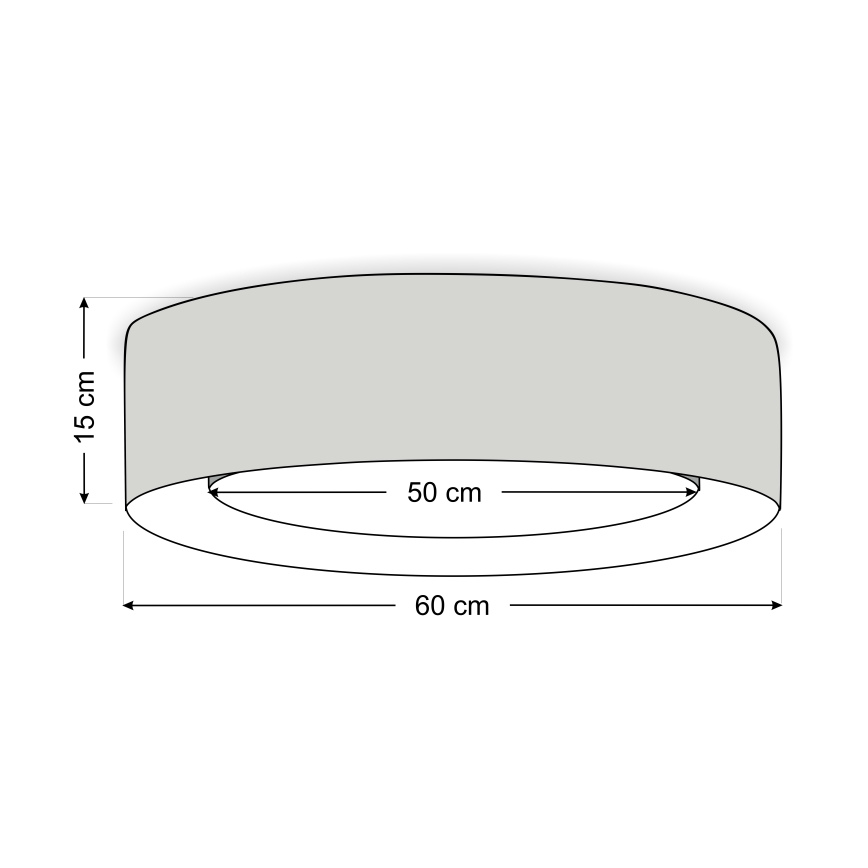 Plafondlamp PURO 2xE27/40W/230V Ø 60 cm groen