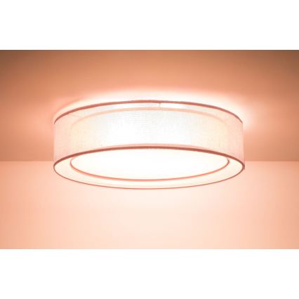 Plafondlamp PURO 2xE27/40W/230V Ø 60 cm roze