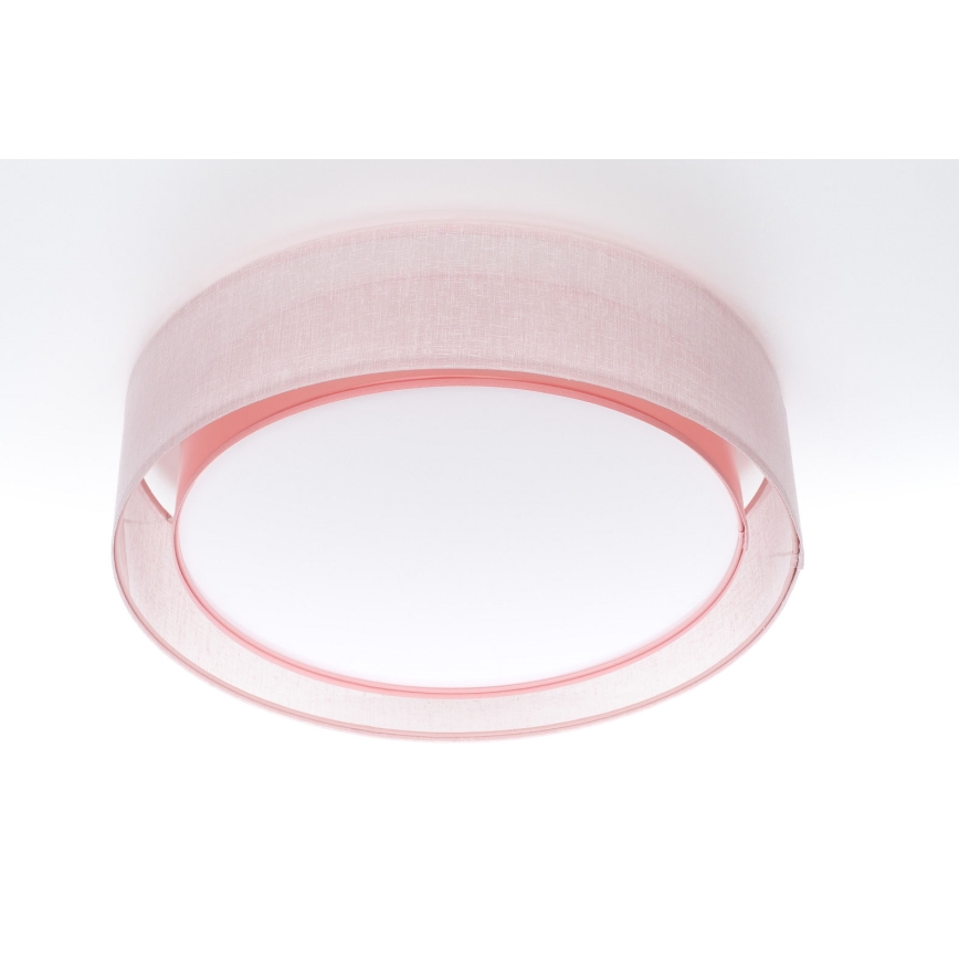 Plafondlamp PURO 2xE27/40W/230V Ø 60 cm roze