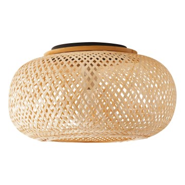 Plafondlamp SALOMON 1xE27/10W/230V diameter 40 cm bamboe