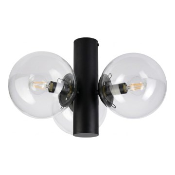 Plafondlamp SFERIO 3xE14/5W/230V zwart/helder