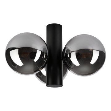 Plafondlamp SFERIO 3xE14/5W/230V zwart/rookzwart