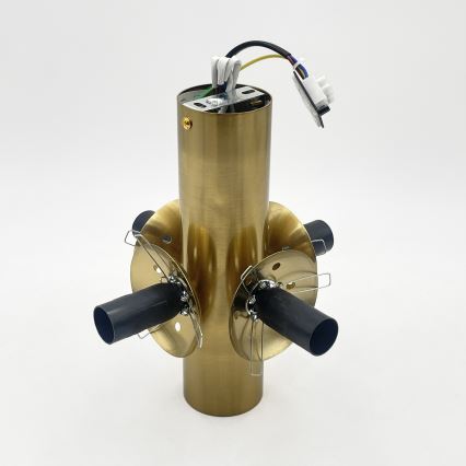 Plafondlamp SFERIO 4xE14/5W/230V messing/rookbeige