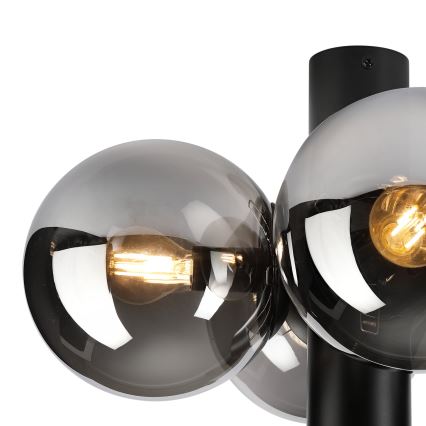 Plafondlamp SFERIO 4xE14/5W/230V zwart/gerookt zwart