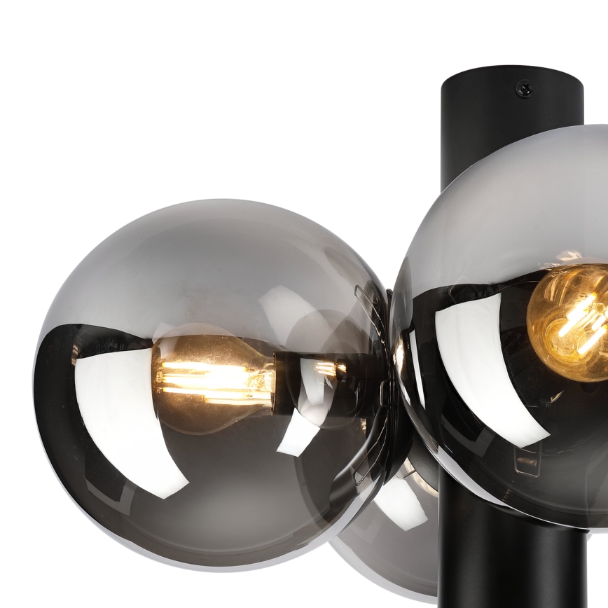Plafondlamp SFERIO 4xE14/5W/230V zwart/gerookt zwart