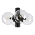 Plafondlamp SFERIO 4xE14/5W/230V zwart/helder