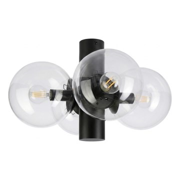 Plafondlamp SFERIO 4xE14/5W/230V zwart/helder